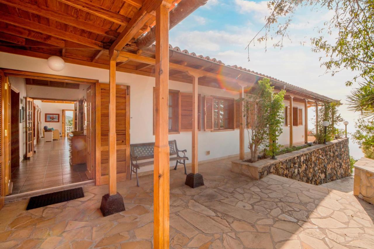 Feriendomizil Finca Tijarafe Mit Beheiztem, Abdeckbarem Pool Exterior foto