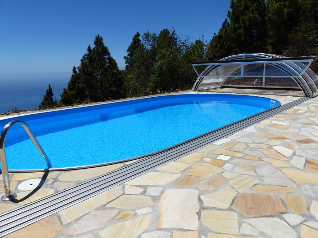 Feriendomizil Finca Tijarafe Mit Beheiztem, Abdeckbarem Pool Exterior foto